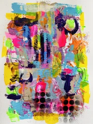 Levendige abstracte energie
