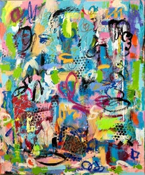 Levendige abstracte energie