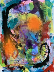 Levendige abstracte energie