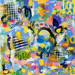 Levendige abstracte expressie
