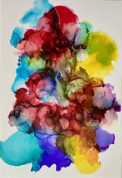 Levendige abstracte stroming