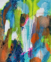 Levendige abstracte stroming