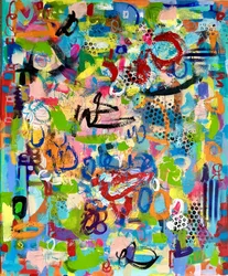 Levendig abstract spel