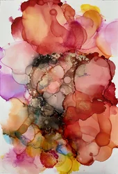 Levendig, vloeiend abstract