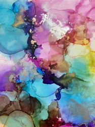 Levendig, vloeiend en abstract
