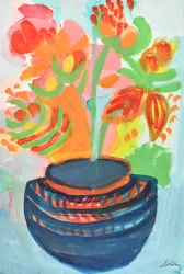 Levendige abstracte bloemen