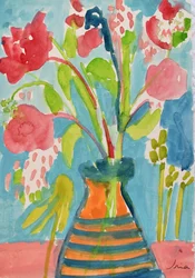 Levendig bloemstilleven