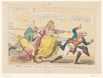 Spotprent op Catherina II, 1792