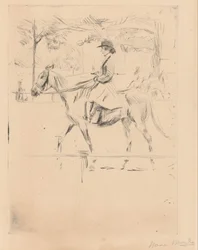 Vrouw te paard
