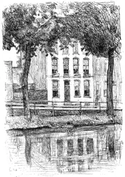 Israëls Huis, gezien vanuit het park, ca. 1880-1882