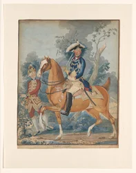 Willem V te paard