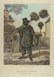 Schoorsteenveger, plaat 11 uit Schetsen van karakter..., 1838