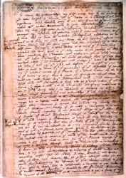 Brief geschreven door Isaac Newton, 28 november 1679