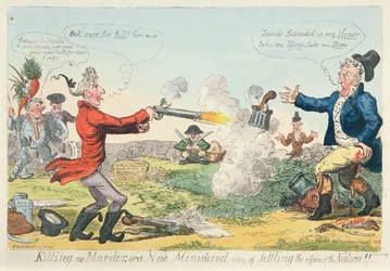 Doden is geen moord, of een nieuwe ministeriële manier om de zaken van de natie te regelen!, 1809
