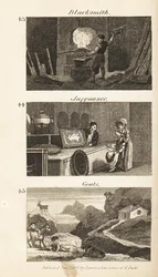 Ambachten in Regency Engeland: smid, Japanner en geiten