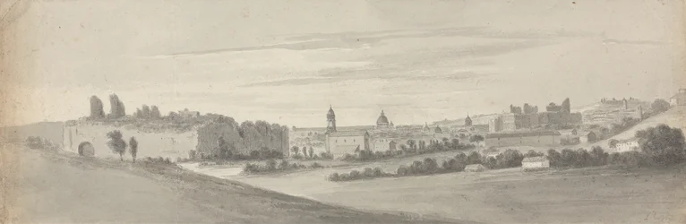 Rome vanuit de Thermen van Caracalla