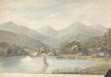 Uitzicht op de rivier tussen de meren