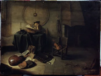 Melancholie II (wetenschapper in zijn studio)