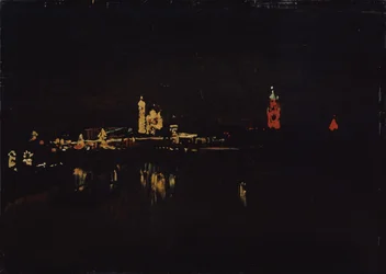 Verlichting van het Kremlin van Moskou, 1896