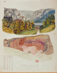 In 1846 begon mijningenieur en amateurarcheoloog Johann Georg Ramsauer te graven in de graftombe boven Hallstatt, Oostenrijk ...
