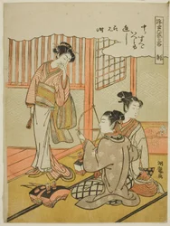 Boogschieten (Sha), uit de serie "Informele Versies van de Zes Prestaties in de Drijvende Wereld (Ukiyoe rikugei ryaku)"