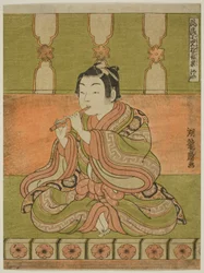 De Fluit (Hichiriki), uit de serie "Modieuze Muzikale Amusementen van Kinderen (Furyu kodomo asobi ongaku)"