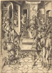 Christus voor Annas, ca. 1480