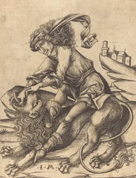 Simson en de Leeuw, ca. 1475