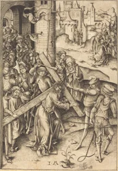 Het dragen van het kruis, ca. 1480