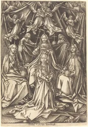 De kroning van de Maagd, ca. 1490-1500.