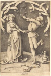 De goochelaar en de vrouw, ca. 1495-1503