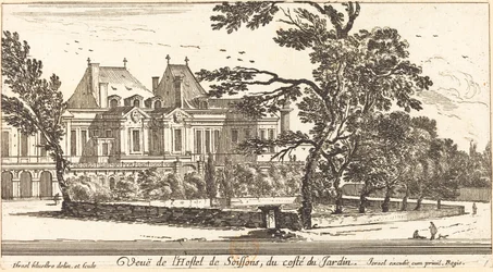 Gezicht op het Hostel de Soissons
