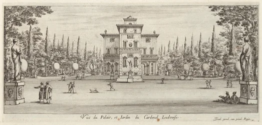 Uitzicht op het Paleis en de Tuin van Kardinaal Ludovise