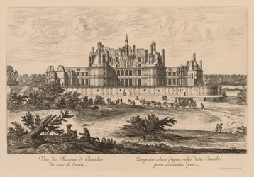 Vue du Château de Chambord, du côté de l
