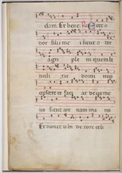 Blad 8 van een antifonale fragment (verso)