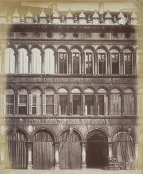 De gevel van een Venetiaans gebouw, c.1865