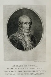 Alessandro Giuseppe Antonio Anastasio Volta (1745-1827), uit L