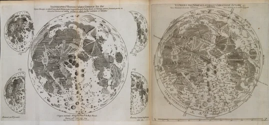 Almagestum novvum astronomaiam veterem novamque complectens observationibus aliorum, et propriis nouisque theorematibus, problematibus, ac tabulis pomotam, ca. 1660