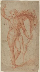 Apollo, ca. 1510-1540 (rood krijt)