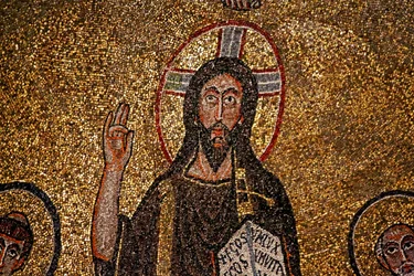 Apsis detail met Christus