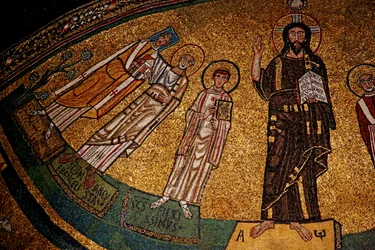 Apsis met Christus, heiligen en paus Gregorius IV