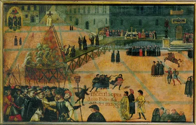 Autodafe van Girolamo Savonarola