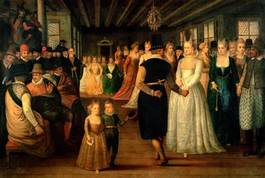 Bal in Venetië ter ere van buitenlandse bezoekers, c.1580