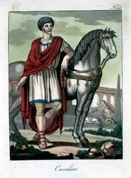 Cavaleriesoldaat, uit 