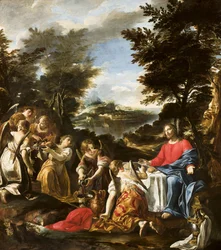 Christus bediend door engelen, c.1650-1700