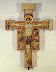 Kruisiging, Toscaanse School, tweede helft van de 12e eeuw