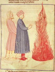 Dante en Vergilius herkennen Odysseus, uit De goddelijke komedie door Dante Alighieri