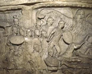 Detail (afgietsel van de Zuil van Marcus Aurelius, Wonder van de Regen)