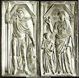 Diptiek met Stilicho (ca. 365-408), Serena en Eucharius