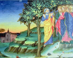 Christus gaat bidden op de Olijfberg